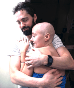 Scott and Michele hugging